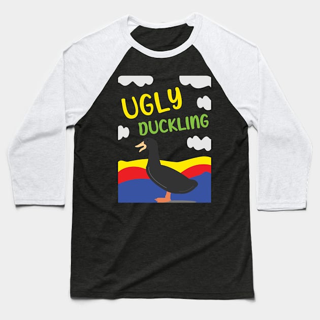 Ugly Duckling Baseball T-Shirt by maricetak